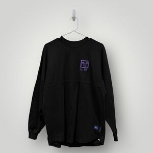 Disney 100 Spirit Jersey Womens M Black Purple Glitter  100th Anniversary